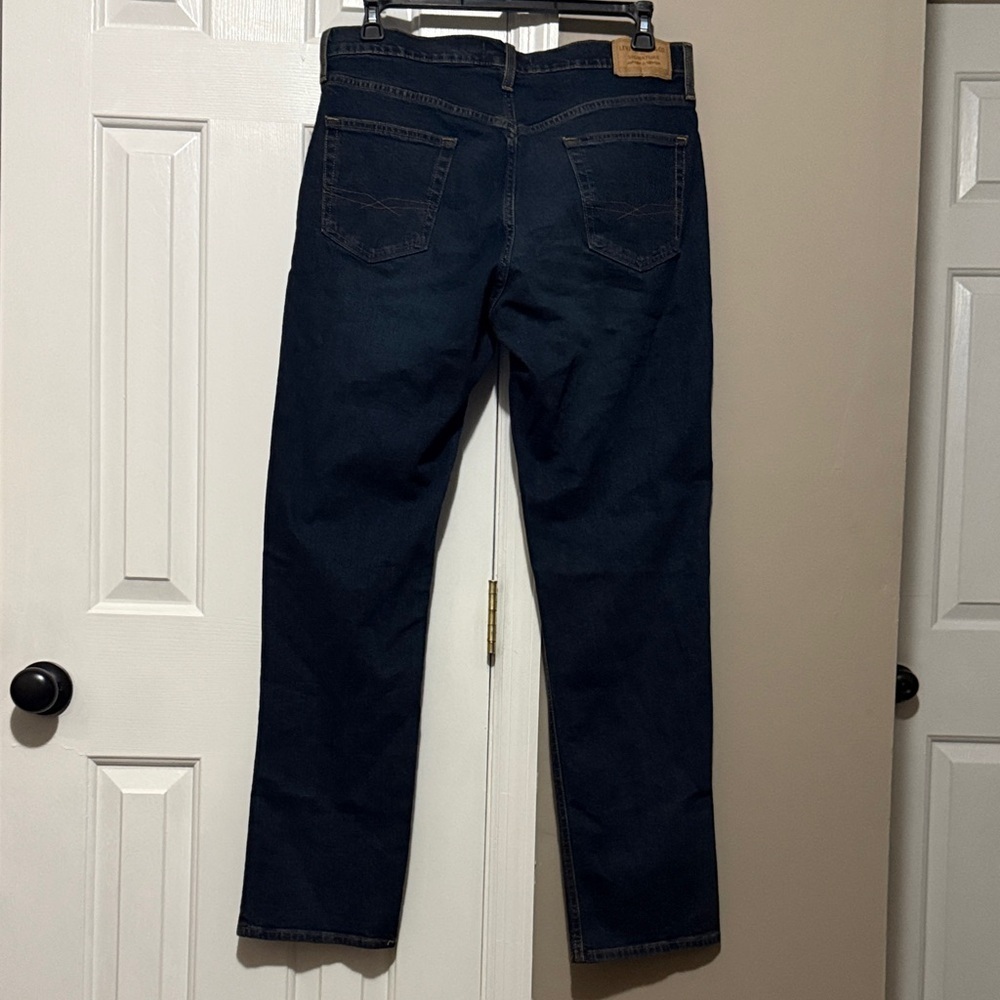 Signature by Levi Strauss Dark Blue Men's Straight Jeans 34x34 - Picture 2 of 6